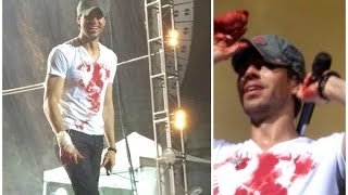 VIDEO: Enrique Iglesias sufre accidente durante concierto en Tijuana