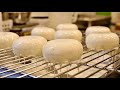 Awesome dessert! Making soft vanilla mousse cake - Korean street food / 바닐라 무스케이크 만들기