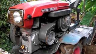 古い耕耘機 マメトラHM MAMETORA HM(SHIBAURA GE-25SK) - YouTube