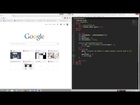 Javascript Tutorial - How to make random guessing game