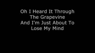 Video thumbnail of "Marvin Gaye I heard It Through the Grapevine Lyrics for music lovers"