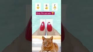 Hard challenge 🤔 Gase the emoji #shorts #cat #reactions