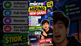 Remote Software Engineer Job 🔥 | New Grads | $150K Salary | micro1