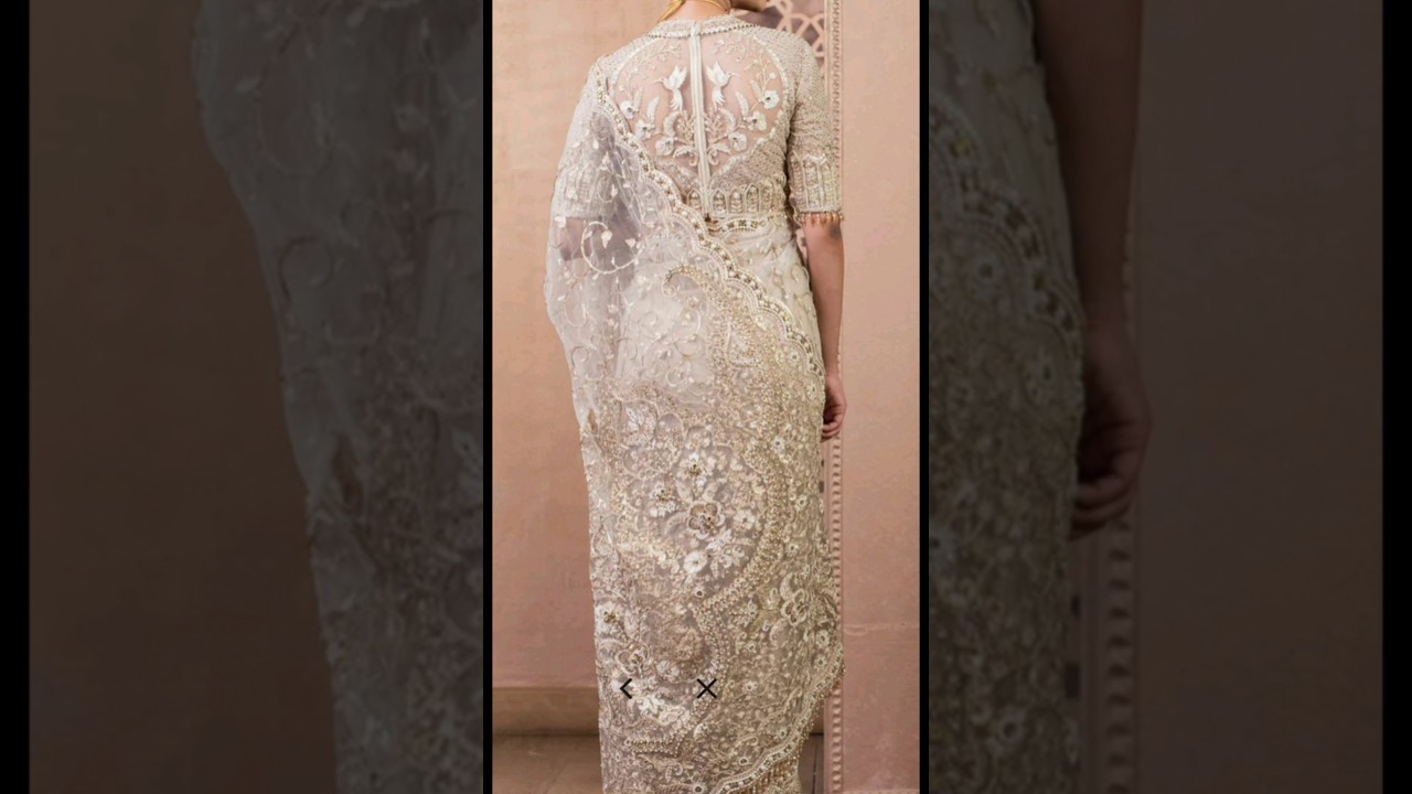 New Trendy Party Wear Saree Design 2025 | New saree design 2025 | Ready to wear saree haul 