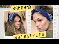 Bandana Hairstyles | Easy Hair Dos | Curly Hair