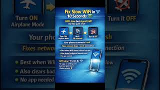 #mobiletips #wififix #internetspeed #techtricks #androidtips #usefultech #shorts #youtubeshorts