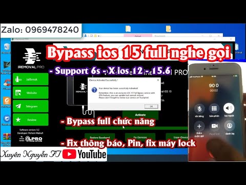 Bypass Nghe Gọi Ios 15 Hello Full Chức Năng || Support 6S – X || IREMOVAL PRO 5.2 Xuyên Nguyễn FT