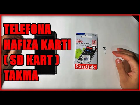 Telefona Hafıza Kartı Nasıl Takılır ? (SD Kart Takma) (Sandisk 32 GB SD Kart)