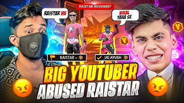 BIG YouTuber Abused Raistar 😡 and Challenged Him for a 1 vs 4 Fight – Garena Free Fire