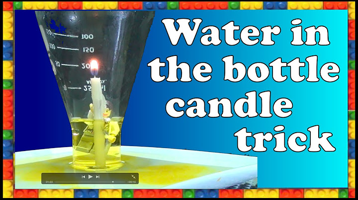 Candle sucks water into bottle science trick – Make Science Fun