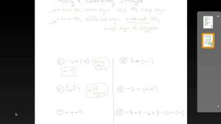 Adding and Subtracting Signed Numbers