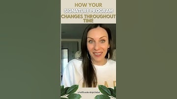 How Your Signature Program Changes Throughout Time #shorts