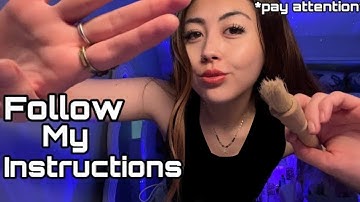 ASMR fast and aggressive - follow my instructions & pay attention🥸😉💤 (CHAOTIC & UNPREDICTABLE)