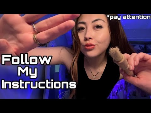 ASMR fast and aggressive - follow my instructions & pay attention🥸😉💤 (CHAOTIC & UNPREDICTABLE)