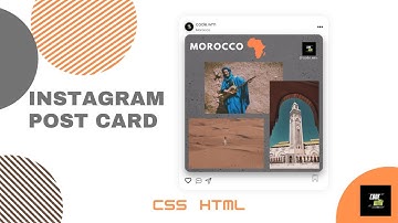 Cool Instagram Post Card using only html & CSS.