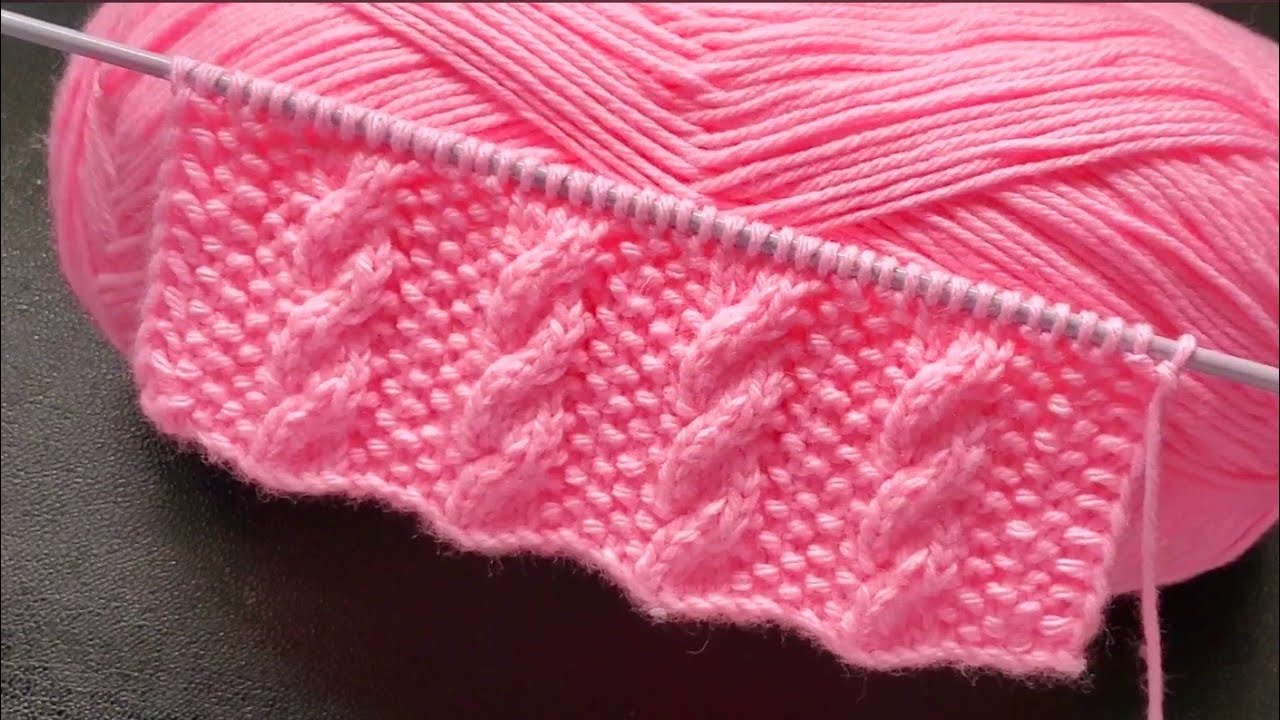 HERMOSO PATRÓN💖TEJIDO A DOS AGUJAS O PALITOS 🧶crochet / TEJIDOS ROSSY #dosagujas #tutorial #tejido