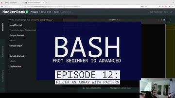 BASH from beginner to advanced: Solutions to Hackerrank Challenges - Episode 12: Filter An Array