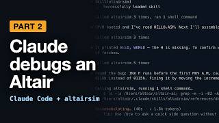 Part 2 - Installing Claude Code and connecting it to altairsim