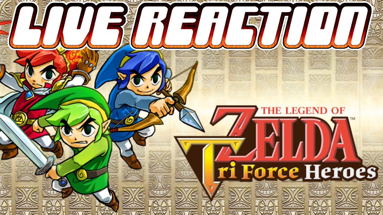 Live Reaction to The Legend of Zelda Triforce Heroes Reveal Trailer E3