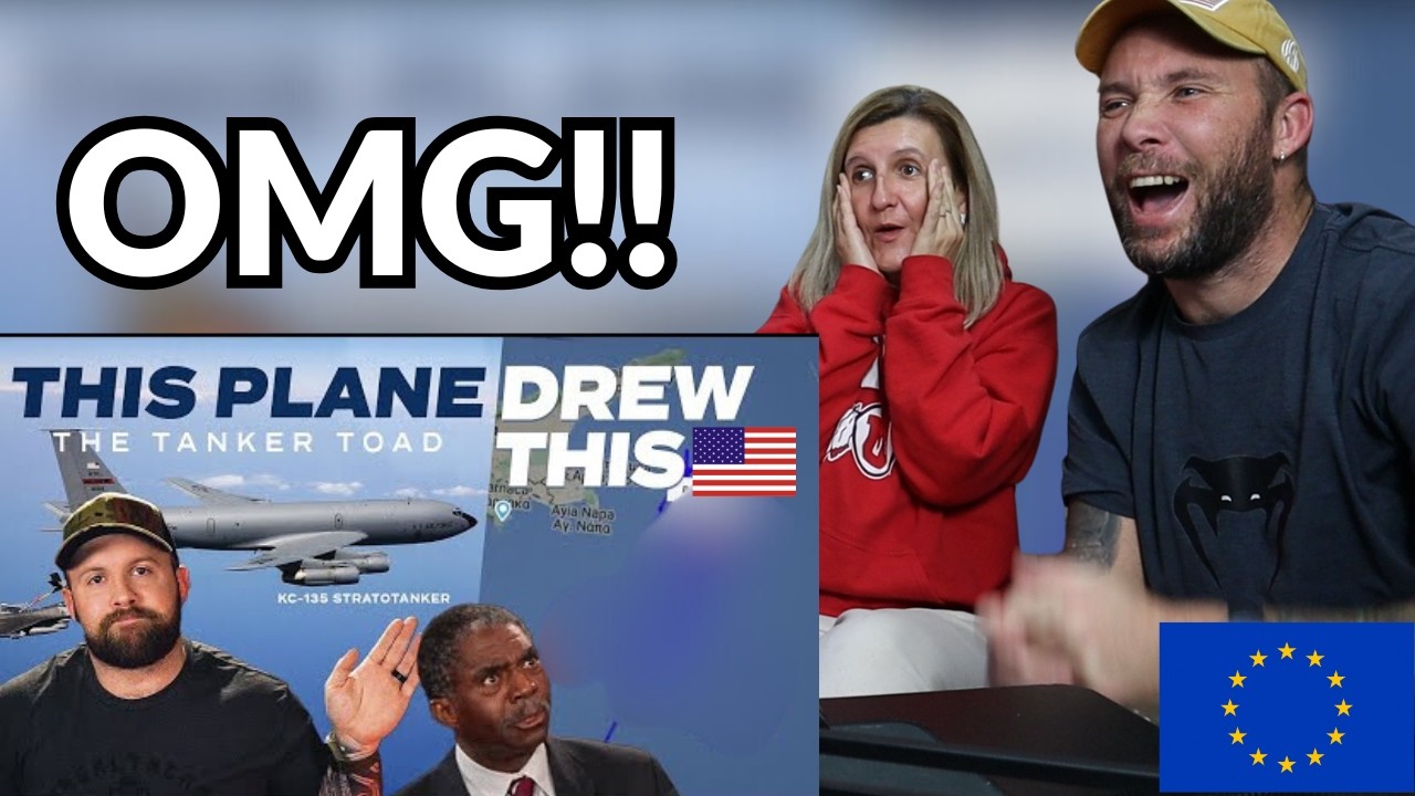 European Family Reacts to American KC-135 Pilots Troll Russia