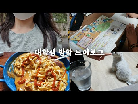 cozy vlog) 대학생의 7월 마지막주 방학 생활 🎈_대외활동, 해외로 택배보내기, 홈트