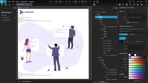 1. Introduction / Creating the project - Creating a Fantico TailwindCSS Landing Page