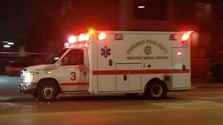 Chicago Fire Dept. Ambulance 3 [CFD A3] Responding at Fullerton & Western [07.08.2019]