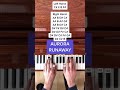 Aurora - Runaway (EASY Piano Tutorial with Letter Notes) #Shorts