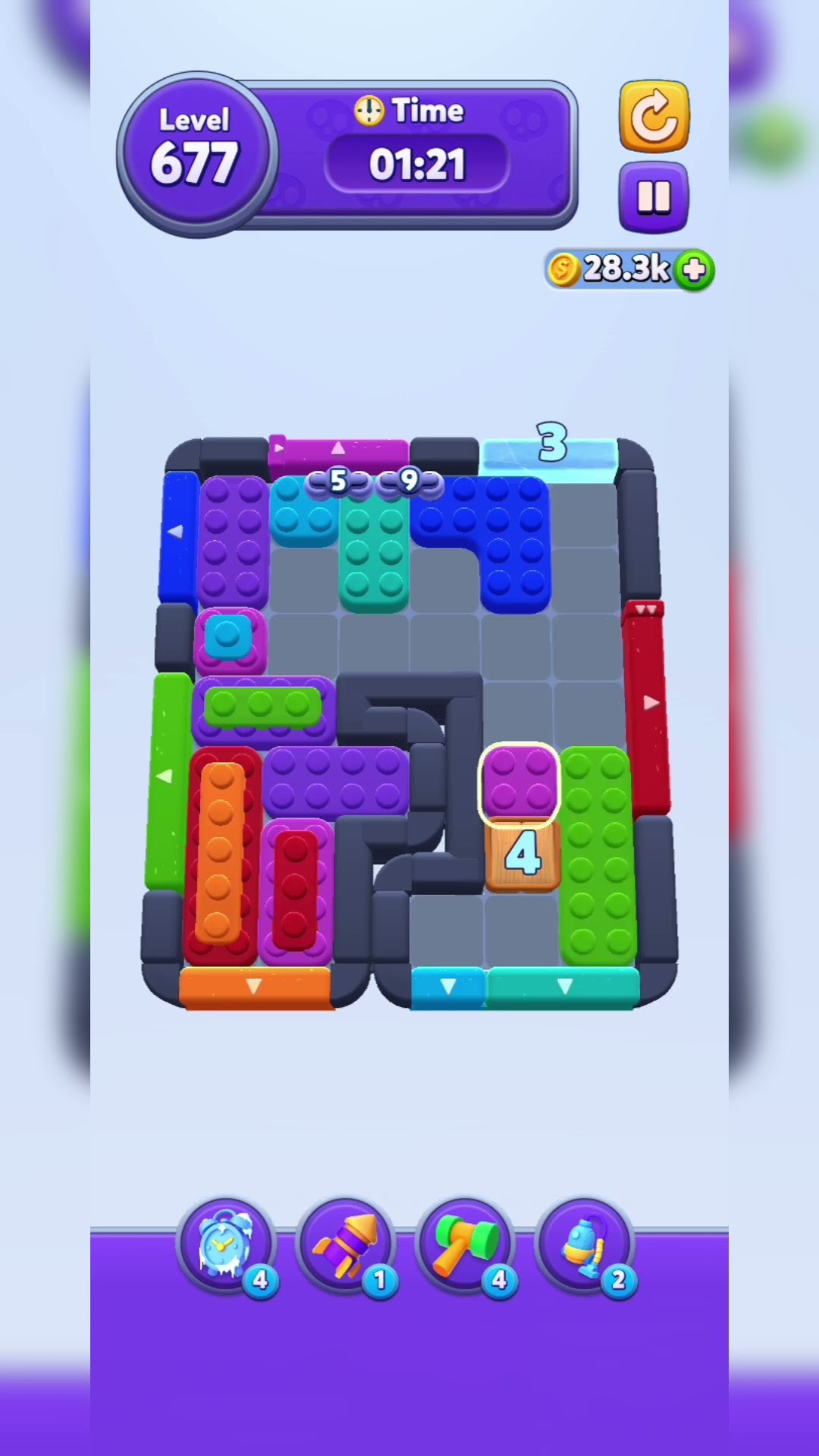問題集 解答 色々 color block jam hard level 677# #ammycandycrush #shorts