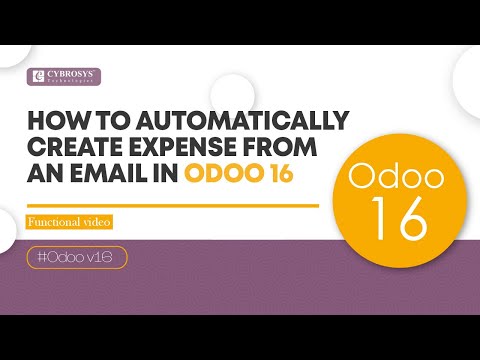 How to Automatically Create Expense From an Email in Odoo 16 | Odoo 16 Functional Tutorials