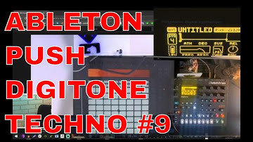 digitone with ableton push techno live jam 9 #1186  #music #elektron #digitone