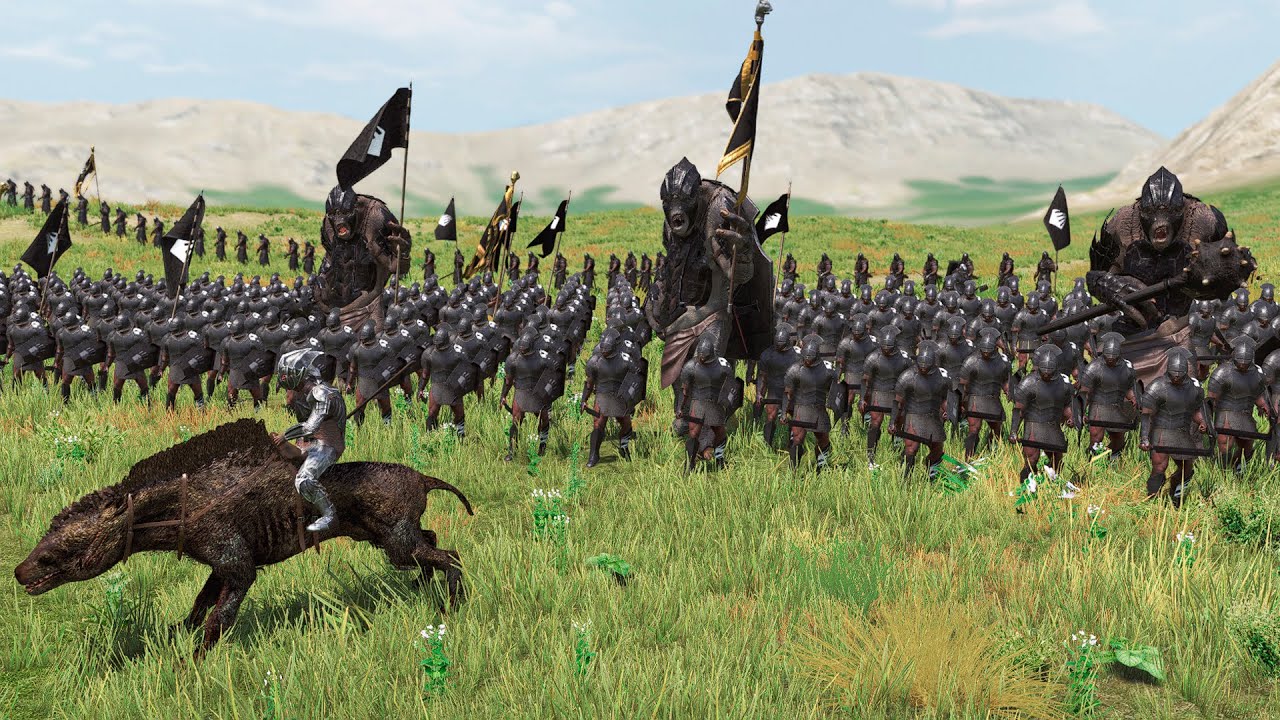 Orc Army with Trolls vs 1000 Dwarves | Mount & Blade II: Bannerlord