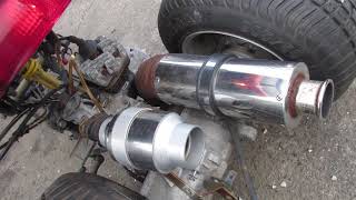 ジャイロキャノピー　社外マフラー音