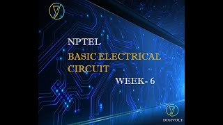 Nptel - Basic Electrical Circuit Week 6 Assignment Solution