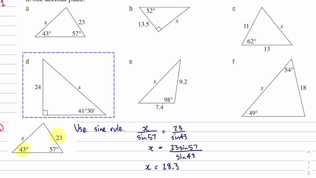 2020 Year 11 Maths Advanced Ex 5k/6k Question 1 - YouTube