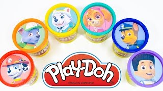 PAW PATROL Play Doh Cans Tubs Dippin Dots Frozen Minions PVZ Toys Learn Colors Surprise Toys