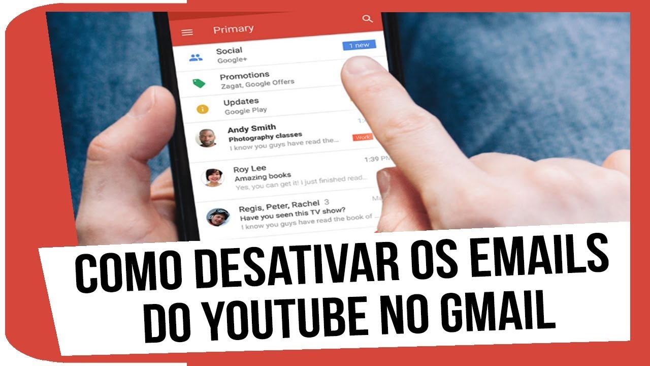 Como Desativar Os Emails Do YouTube No Gmail YouTube