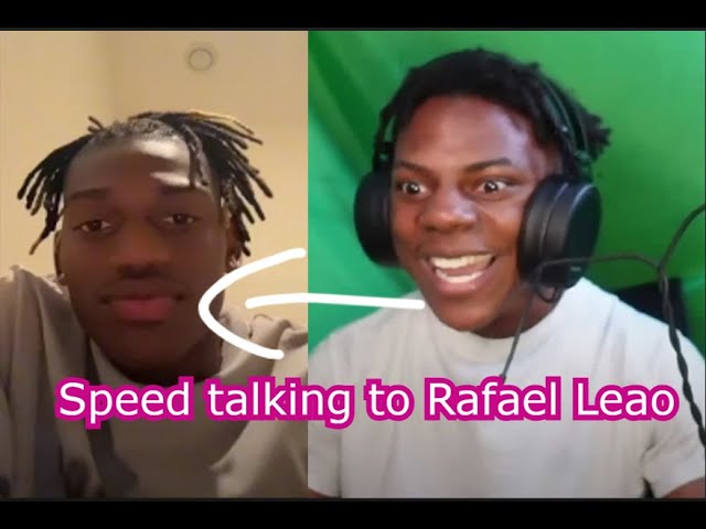 Rafael Leao tells r iShowSpeed to 'stay strong' after