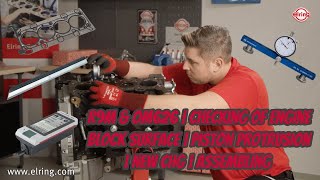 R9M & OM626 | Checking of Engine block surface | Piston protrusion | New CHG | Assembling