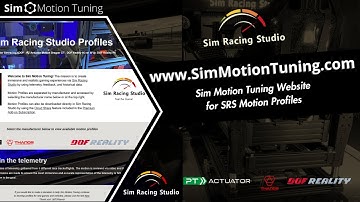 Sim Motion Tuning / www.SimMotionTuning.com / Website for SRS Motion Profiles