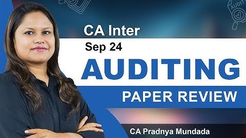 CA Inter | Sep 24 exams | Paper 5 | Auditing | MCQ Solution | Paper Review