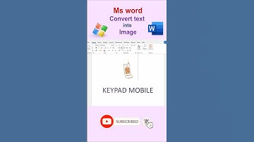 convert text into keypad mobile image in MS word | #msword #shorts #pcknowledge001 #free  #msoffice