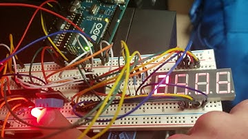 Barebones Arduino 7-segment Temperature Display