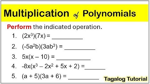 Grade 8 Multiplication of polynomials MATATAG #math8  #howtomultiplypolynomials #polynomials