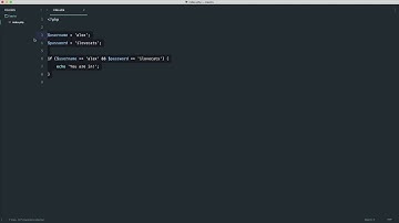 PHP Basics: IF statements and operators: Logical operators (15/35)