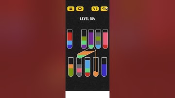 Water sort puzzle level 184