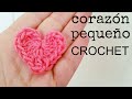 Cómo hacer un CORAZÓN Pequeño a Crochet - Paso a Paso