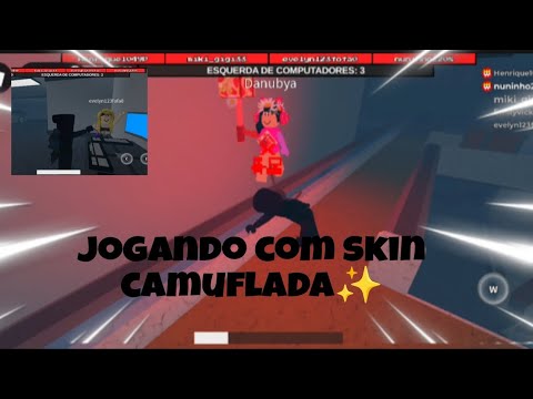 JOGANDO COM SKIN CAMUFLADA| FLEE THE FACILITY