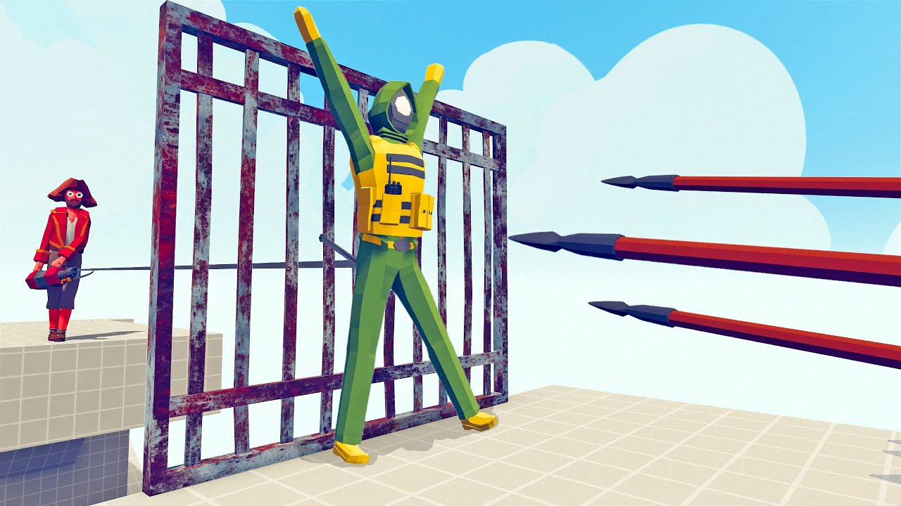 SUPER BALLISTA KICK" THROUGH THE BARS | TABS - Totally Accurate Battle Simulator