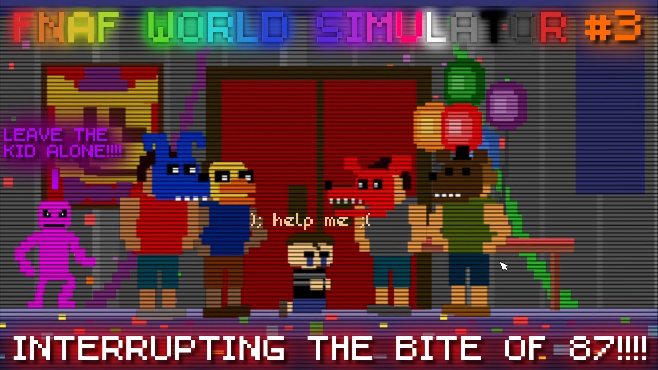 SAVING THE CRYING CHILD + UNLOCKING MENDO | FNaF World Simulator #3